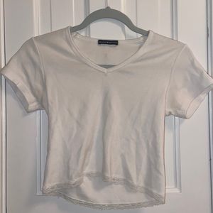 Brandy Melville white crop top